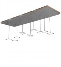 Meyda White 225206 - 75&#34; Long Kossar Ceiling Fixture