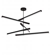 Meyda White 225936 - 94&#34; Wide Trax 5 Light Cascading Pendant