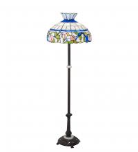 Meyda White 228512 - 62&#34; High Rose Vine Floor Lamp