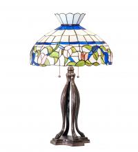 Meyda White 228803 - 31&#34; High Rose Vine Table Lamp