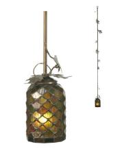 Meyda White 22897 - 7&#34;W Oak Leaf Mini Pendant