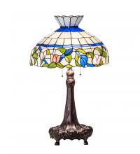 Meyda White 230475 - 33&#34; High Rose Vine Table Lamp