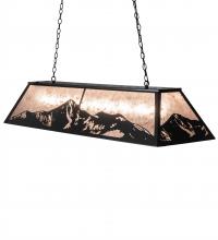 Meyda White 236966 - 61&#34; Long Mountain Range Oblong Pendant