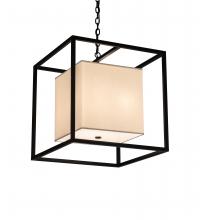 Meyda White 237278 - 22&#34; Square Kitzi Box Pendant