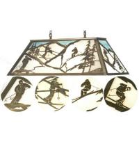 Meyda White 23746 - 33&#34; Long Alpine Oblong Pendant