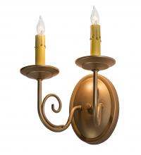 Meyda White 238069 - 12&#34; Wide Jenna 2 Light Wall Sconce
