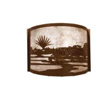 Meyda White 23832 - 12&#34; Wide Alligator Wall Sconce