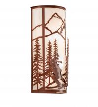 Meyda White 238690 - 8&#34; Wide Alpine Wall Sconce
