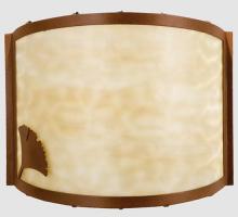 Meyda White 23898 - 12&#34;W Ginkgo Wall Sconce