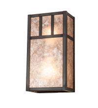 Meyda White 239366 - 6.5&#34; Wide Hyde Park Double Bar Mission Wall Sconce