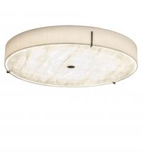 Meyda White 240477 - 30&#34; Wide Cilindro Textrene LED Flushmount