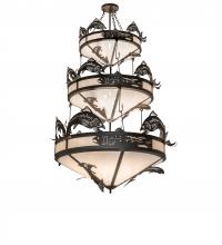 Meyda White 240759 - 58&#34; Wide Catch of the Day Trout Three Tier Chandelier