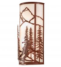 Meyda White 240975 - 8&#34; Wide Alpine Wall Sconce