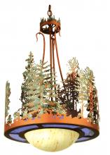 Meyda White 241414 - 18&#34; Wide Pine Lake Cedar Inverted Pendant