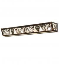 Meyda White 241417 - 36&#34; Wide Mountain Pine Vanity Light