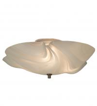 Meyda White 242095 - 16&#34; Wide Metro Blanco Swirl Organic Flushmount
