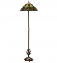 Meyda White 242832 - 71&#34; High Tiffany Dragonfly Floor Lamp