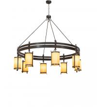 Meyda White 243019 - 82&#34; Wide Beartooth 8 Light Chandelier