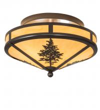 Meyda White 243294 - 16&#34; Wide Tamarack Flushmount