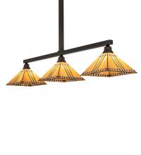 Meyda White 243955 - 62&#34; Long Prairie Corn 3 Light Island Pendant