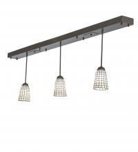 Meyda White 244163 - 72&#34; Long Terra Bone 3 Light Island Pendant