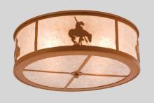 Meyda White 24461 - 22&#34;W Trails End Flushmount