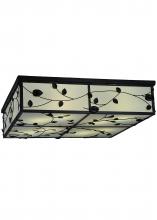 Meyda White 244668 - 36&#34; Square Ivy Flushmount