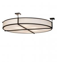 Meyda White 244734 - 60&#34; Wide Cilindro Structure Semi-Flushmount