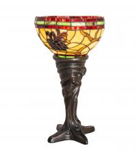 Meyda White 244888 - 15&#34; High Tiffany Pinecone Mini Lamp