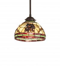 Meyda White 245365 - 7.5&#34; Wide Pinecone Pendant