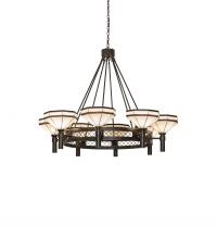 Meyda White 245369 - 60&#34; Wide Topridge 8 Light Chandelier