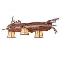 Meyda White 245403 - 38&#34; Wide Pine Branch Valley View 3 Light Vanity Light