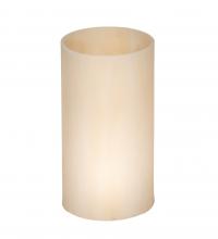 Meyda White 245869 - 3.5&#34; Wide Cylindre Sahara Taupe Shade