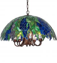Meyda White 246060 - 22&#34; Wide Tiffany Honey Locust Pendant