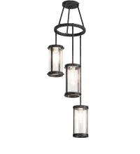 Meyda White 246760 - 18&#34; Wide Cartier 3 Light Chandelier