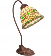Meyda White 247792 - 18&#34; Wide Tiffany Roman Desk Lamp
