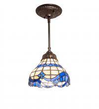 Meyda White 248600 - 7&#34; Wide Baroque Mini Pendant