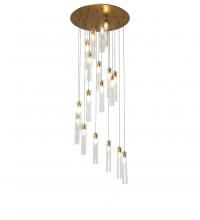 Meyda White 248697 - 36&#34; Wide Cilindro 18 Light Cascading Pendant