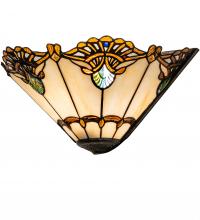 Meyda White 248721 - 16&#34; Wide Shell with Jewels Wall Sconce