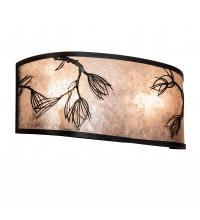 Meyda White 249138 - 20&#34; Wide Lone Pine Wall Sconce