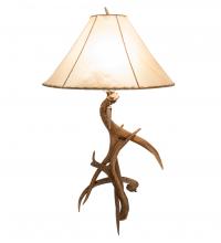 Meyda White 249163 - 34&#34; High Antlers Elk & Mule Deer Table Lamp