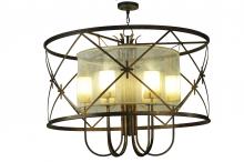 Meyda White 249906 - 48&#34; Wide Penelope 6 Light Pendant