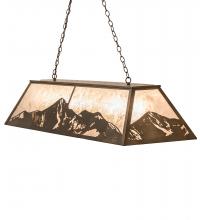 Meyda White 249972 - 61&#34; Long Mountain Range Oblong Pendant