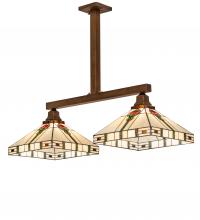 Meyda White 250066 - 38.5&#34; Long Parker Poppy 2 Light Island Pendant