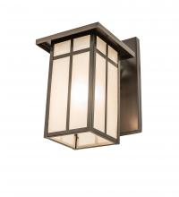 Meyda White 251750 - 7&#34; Wide Hyde Park &#34;T&#34; Mission Solid Mount Wall Sconce