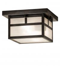Meyda White 251751 - 10&#34; Square Hyde Park &#34;T&#34; Mission Flushmount
