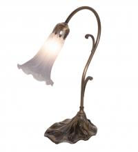Meyda White 251846 - 15&#34; High Grey Pond Lily Accent Lamp