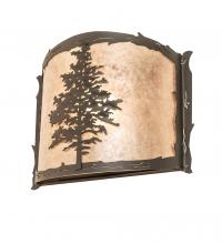 Meyda White 252641 - 12&#34; Wide Tamarack Wall Sconce