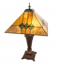 Meyda White 253025 - 26&#34; High Martini Mission Table Lamp