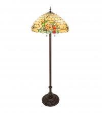Meyda White 253416 - 62&#34; High Duffner & Kimberly Hollyhock Floor Lamp